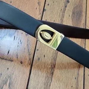 Vintage Deadstock Leather Pierre Cardin Reversible Black and Brown Belt Black Pierre Cardin Belt - Etsy main image 4